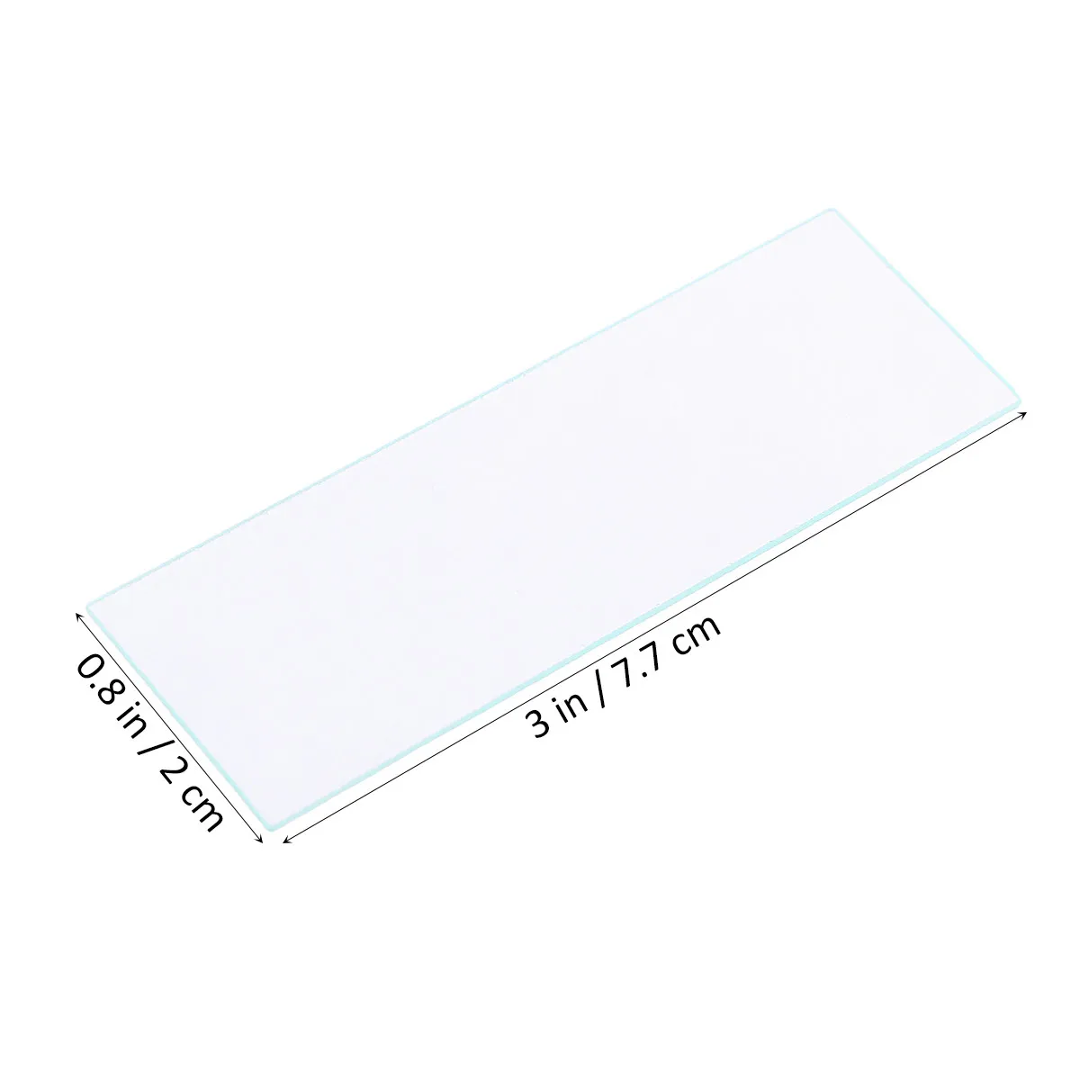 50Pcs High Clear Microscope Glass Slide Vacuum Slide 1.0-1.2mm Precision Ground Smooth Edge for Science Biology Research