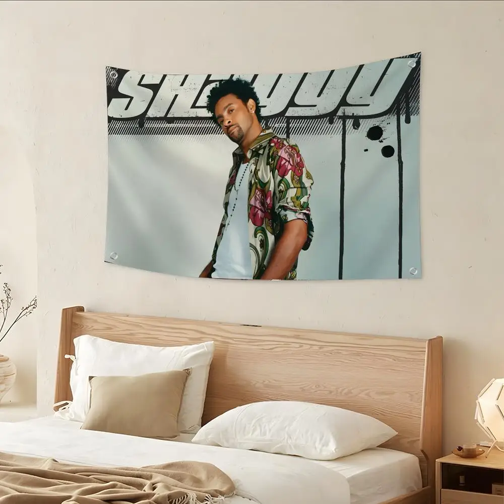 Reggae Singer S-shaggy Flags Custom Camping Outdoor Garden room Decor Backdrops Wall Art Family Gifts