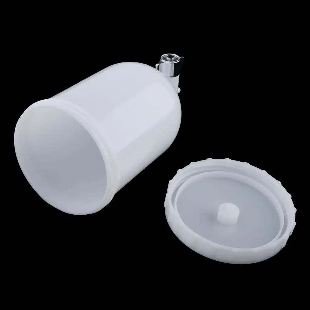 Paint Sprayer Bottom Plastic Replacement Paint Cup Pot 400ml White Spray Tool for Painting Projects