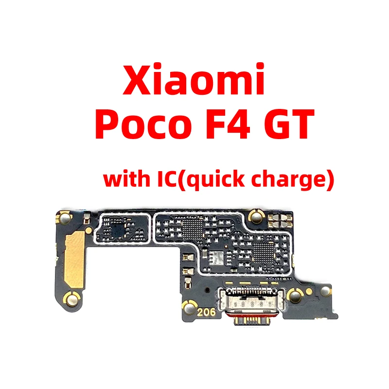 For xiaomi poco F4 GT Dock Connector USB Charger Charging Port Flex Cable Board Replacement