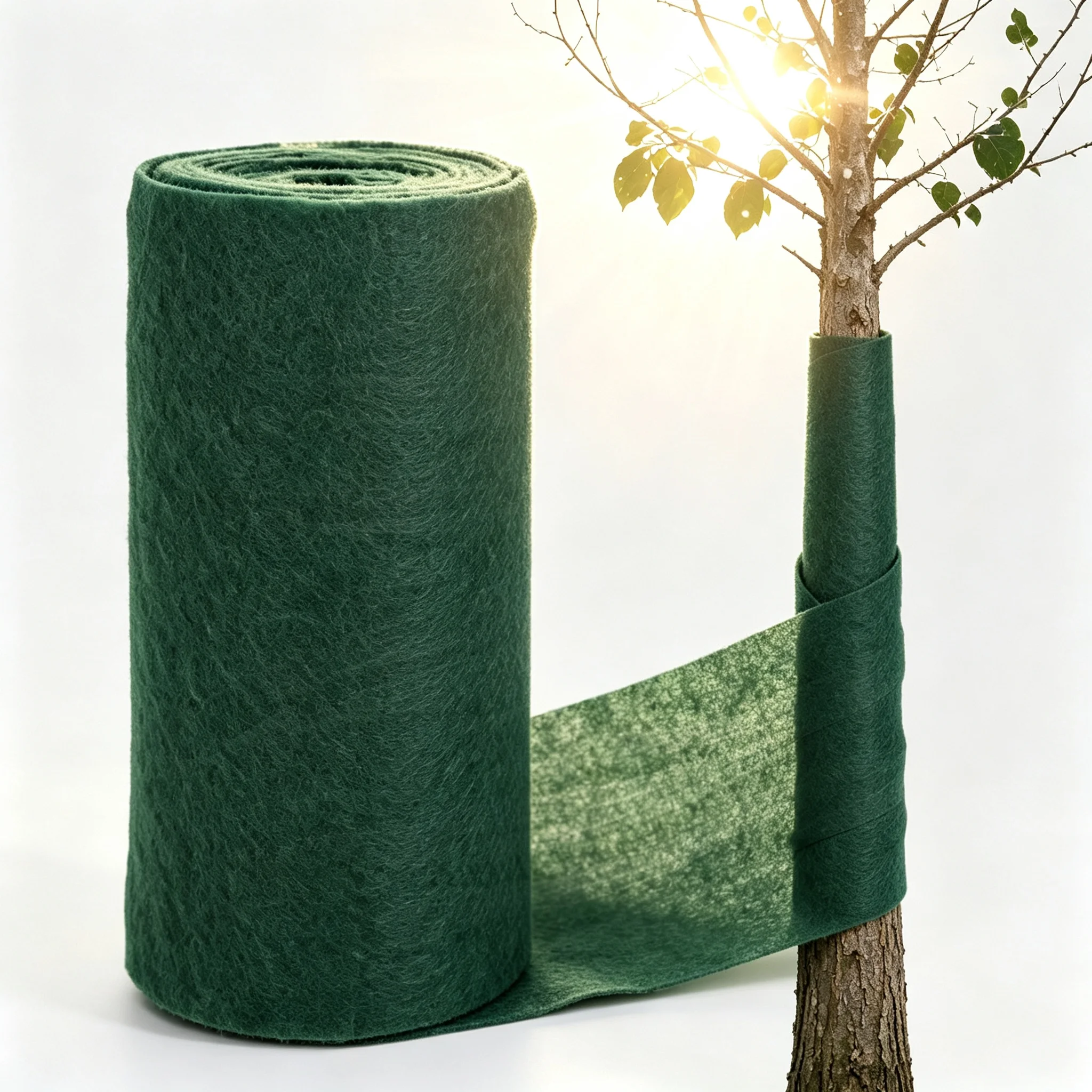 Winter Tree Trunk Protector Nonwoven Fabric Roll Breathable Antifreeze Wrap Cold Frost Sunscald Protection for Yard Young Trees