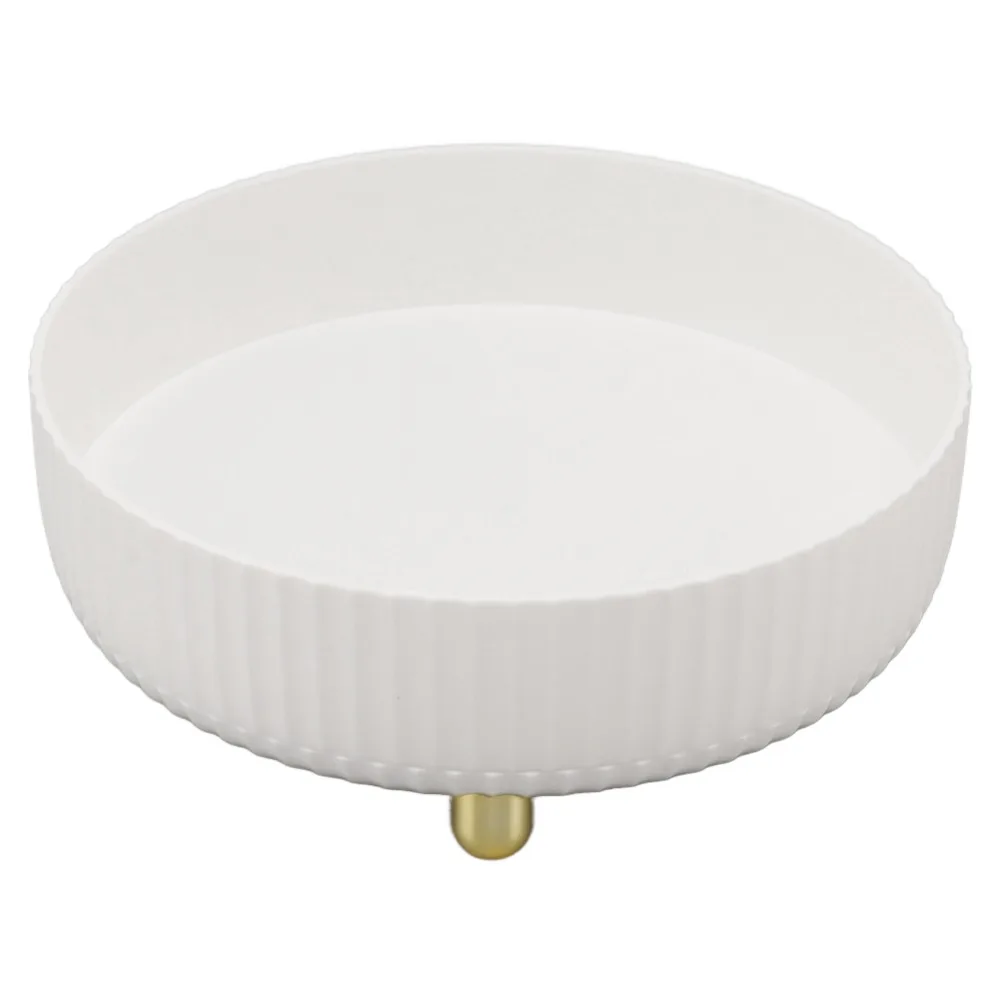 pp Spice Rack Organizer 8.7in×8.7in×2.95in Round Shape 360 Degree Turntable Small Size Spinning Design Cosmetic Organizer