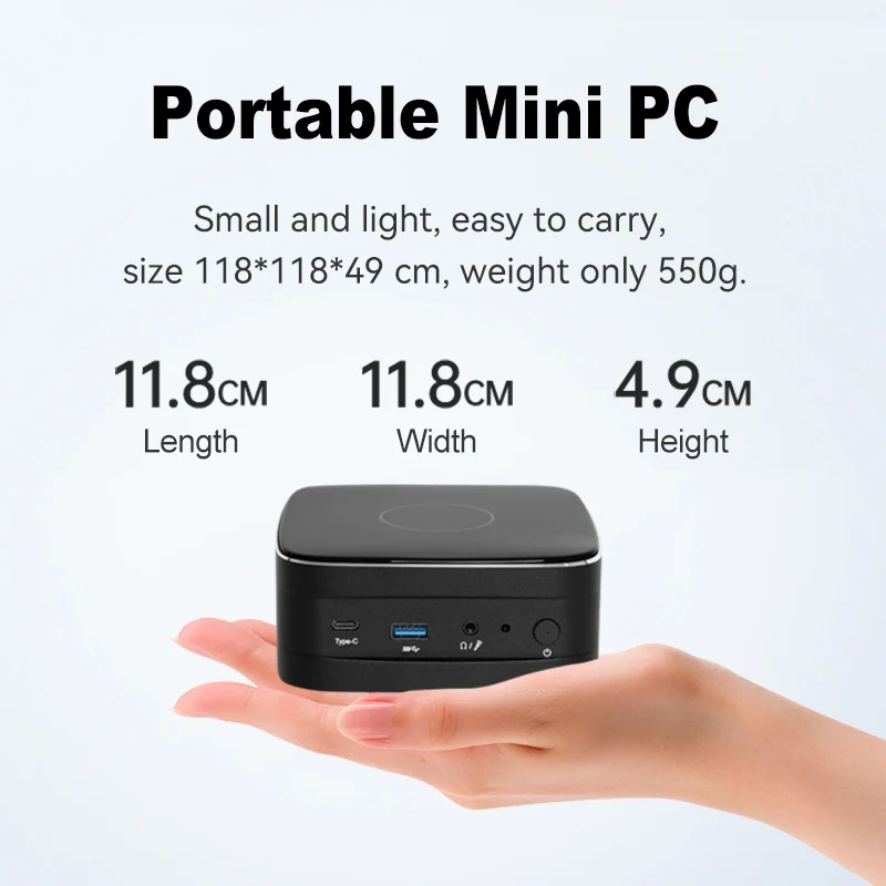 Ultra Compact Mini PC Intel Core i7 10510U i5 10210U i3 10110U DDR4 M.2 NVMe SSD 4K UHD WiFi Bluetooth Thunderbolt3 IR Control