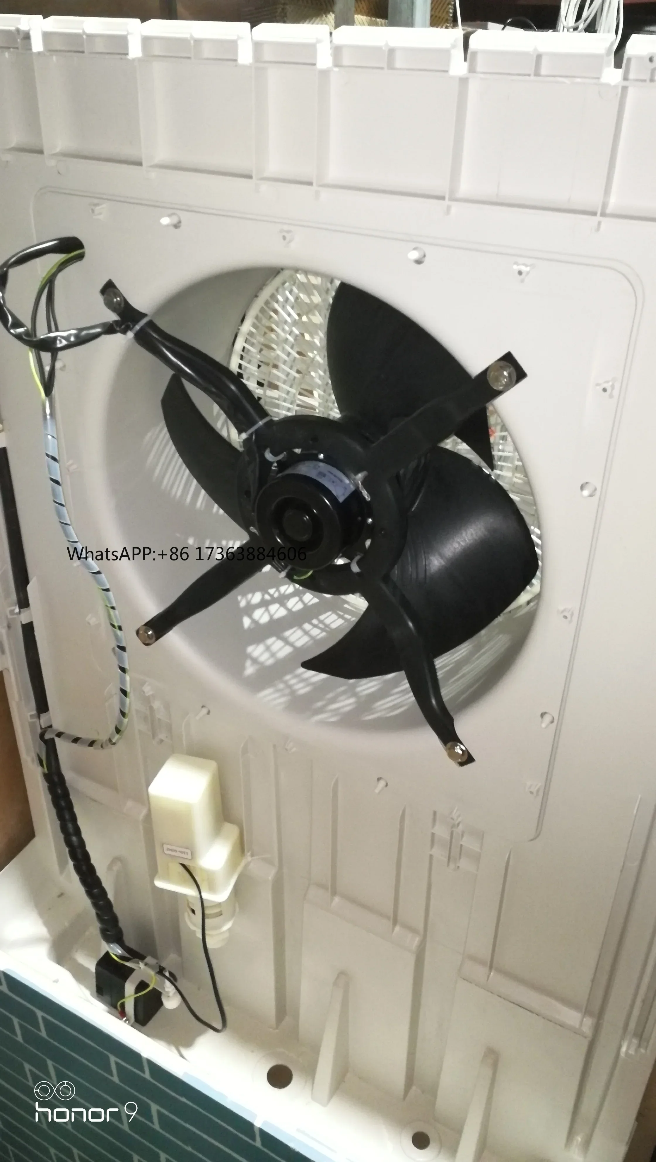 wall mounted Evaporative Air Swamp Cooler with 6000cmh Quantity Cover Ordinary Motor Power Item Building Axial Fan