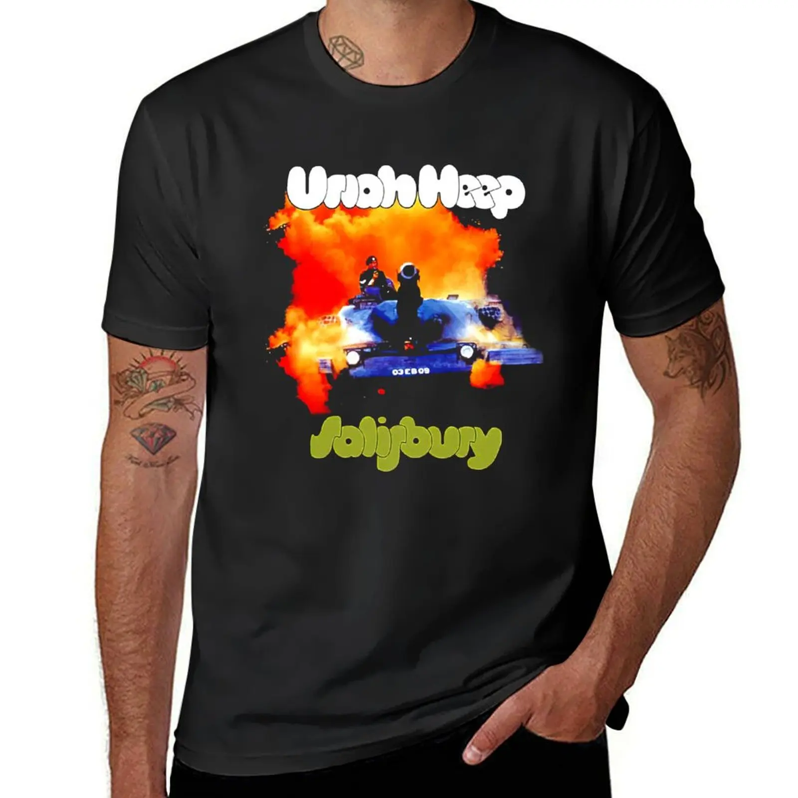 

Mens Best Uriah Progressive Heep Rock Gifts For Movie Fans T-Shirt tees topping tshirts for men