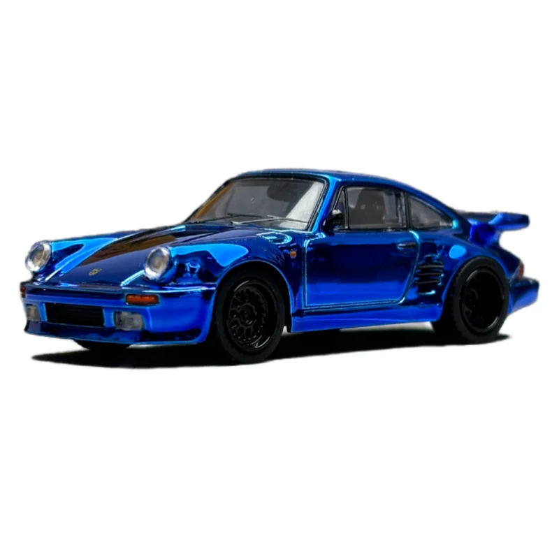 Model Porsche 930 911 Turbo Blue od Master Diecast, skala 1/64, metalowy model samochodu, zabawki dla chłopców, prezent, oryginalne opakowanie.