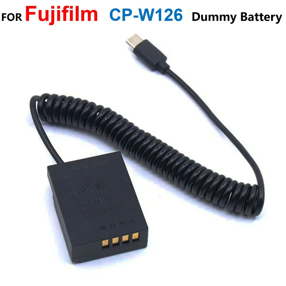 

CP-W126 NP-W126 Fake Battery USB C PD Power Charger Cable Adapter For Fujifilm XH1 X-A2 X-A1 XA5 XH1 XT200 X-T1 X-T2 X-T3 X100F