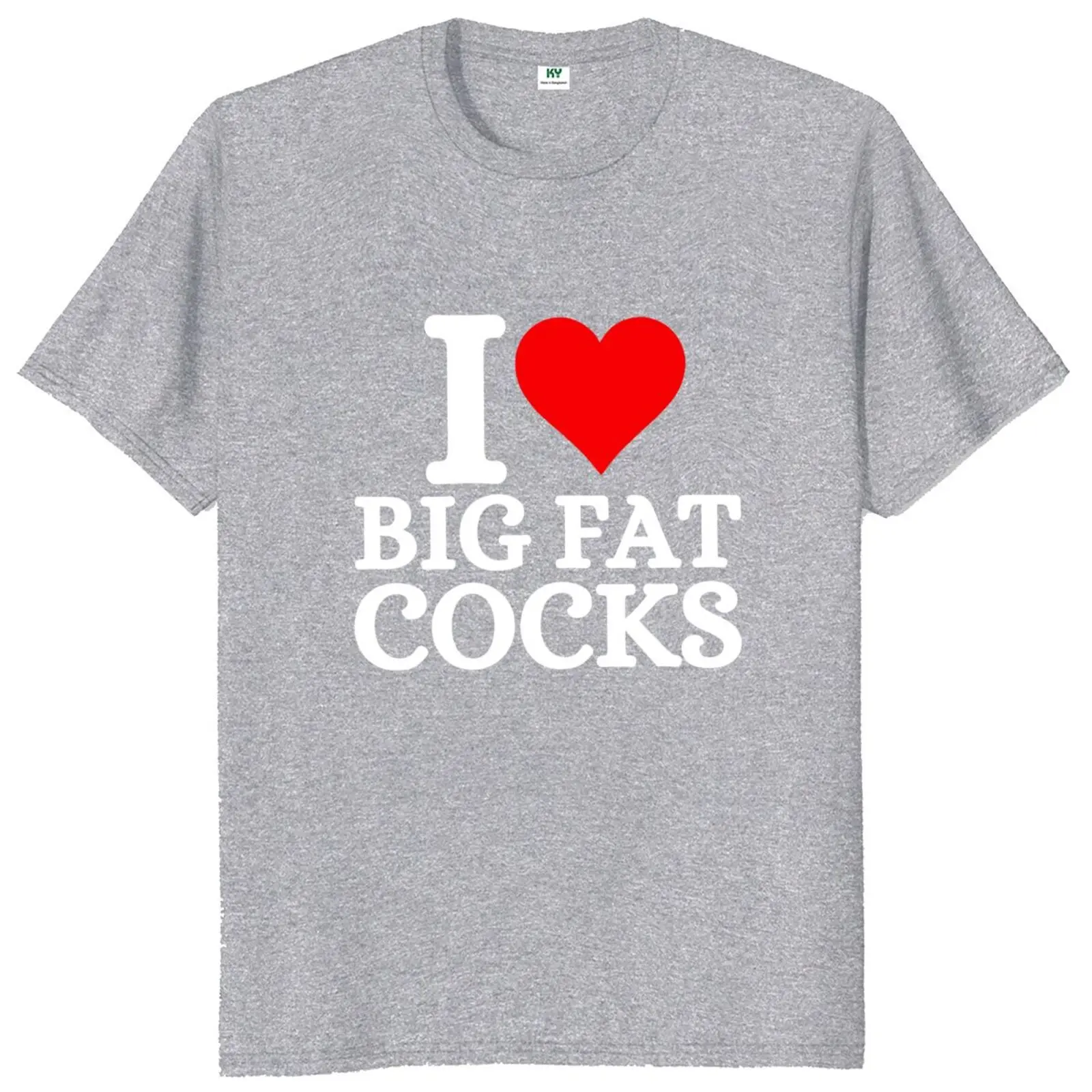 I Love Big Fat Cocks T Shirt Adult Humor Men Women Clothing 100% Cotton Unisex Casual Soft Summer T-shirt EU Size