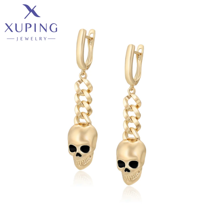 Xuping Jewelry Fashion Special Light Gold Color Huggies Earrings for Women Party Gift X001102170