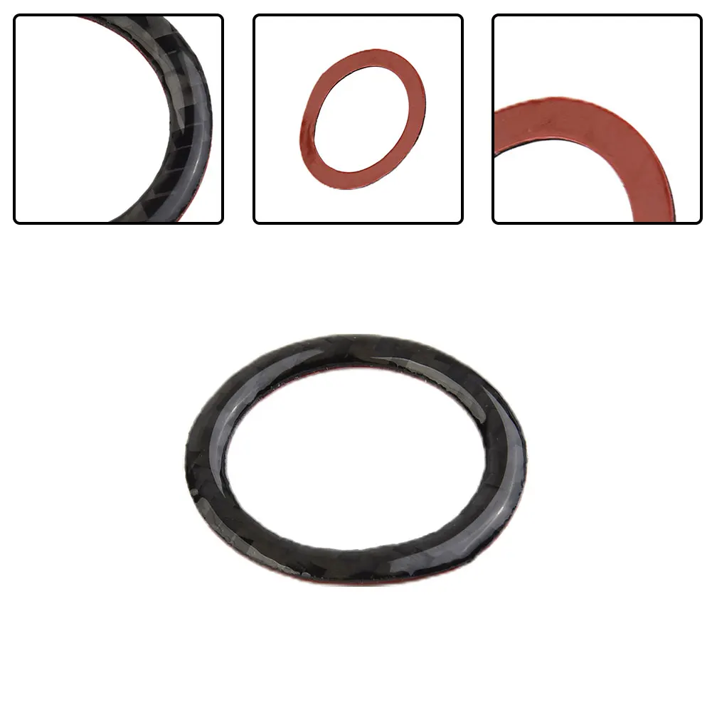 Automobile One Touch Start Button Switch Ring Decorative Strip For BMW for e90 E92 E93 Carbon Fiber Interior Accessories