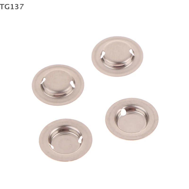 100Pcs Silver 18650 Lithium Battery Flat Head To Change The Tip Cap 18650 Li Battery Positive Spot Welding Tip Cap Gaskets