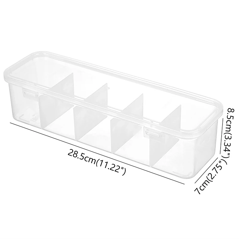 See-Through Charge Cable Organizer Box Data Cable Management Jewelry box Small Desk Accessories Makeup organizer Storage