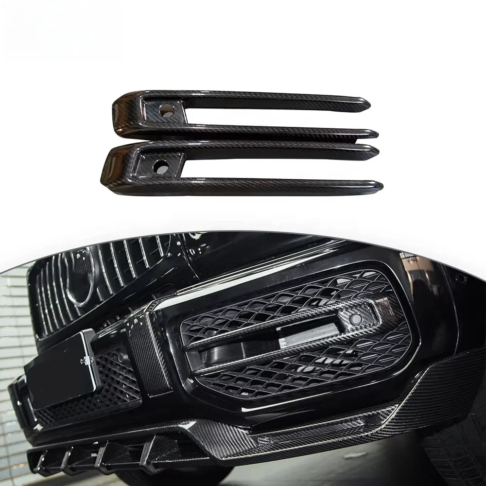 Fog Light Trim Strip for G class w464 W463A G63 dry carbon fiber car accessories 2019 year up Fog Lamp Decorative strip