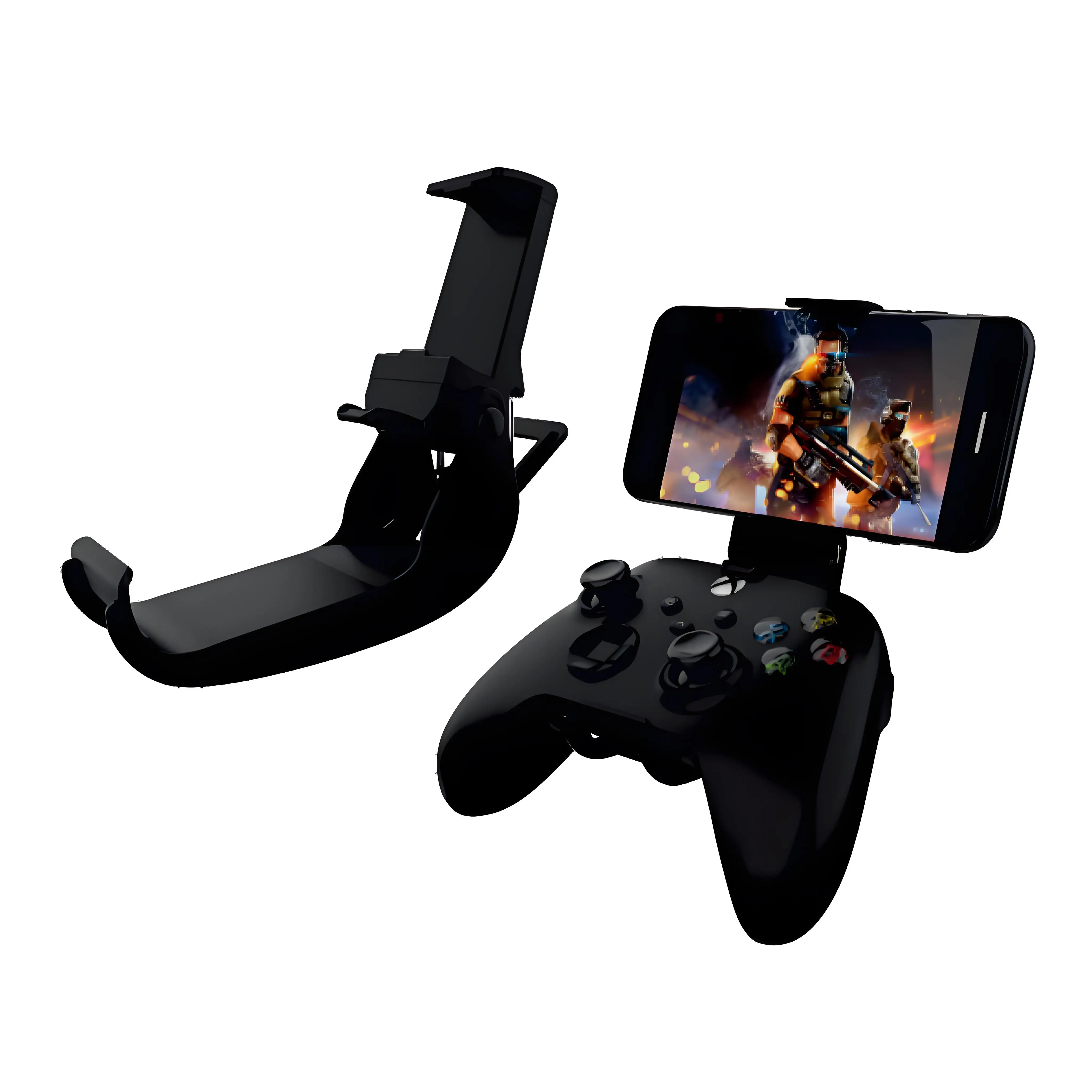 Universal Xbox Controller Phone Mount, Snap-On Adjustable Game Controller Phone Clip