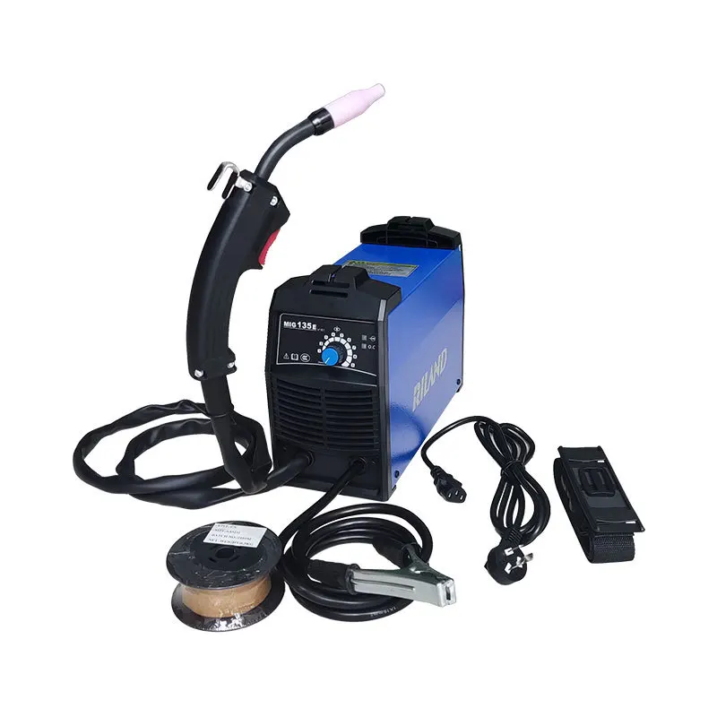 220V Airless Two-Shielded Welding Machine Mig-135E Portable Carbon Dioxide Gas Shielded Welding Machine All-In-One Machine