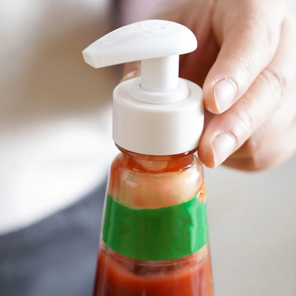 

Oyster Sauce Squeezer Replacement Pump for Ketchup Bottles Premium Plastic Press Nozzle Durable Easy Install for Seasoning