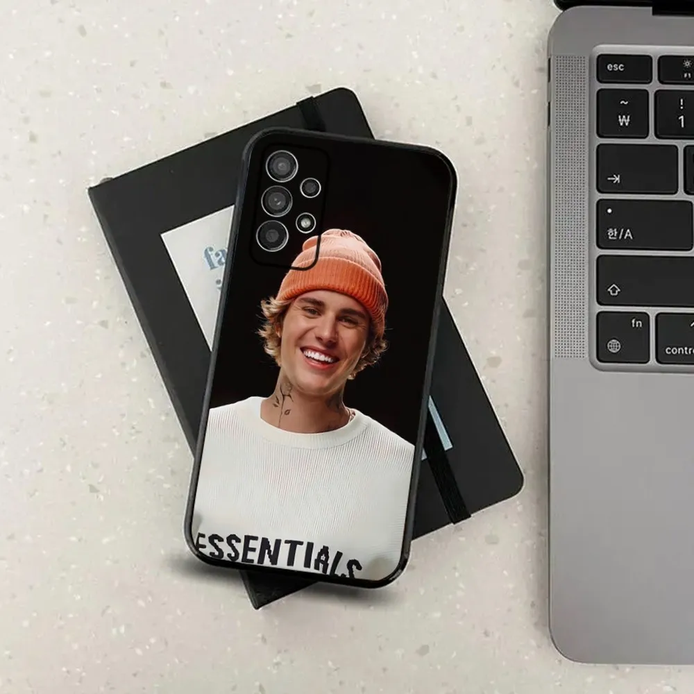 Fashion Justin Bieber Phone Case For Samsung S21,S22,S23,S30,Ultra,S20,Plus,Fe,Lite,Note,10,9,5G Black Soft Cover