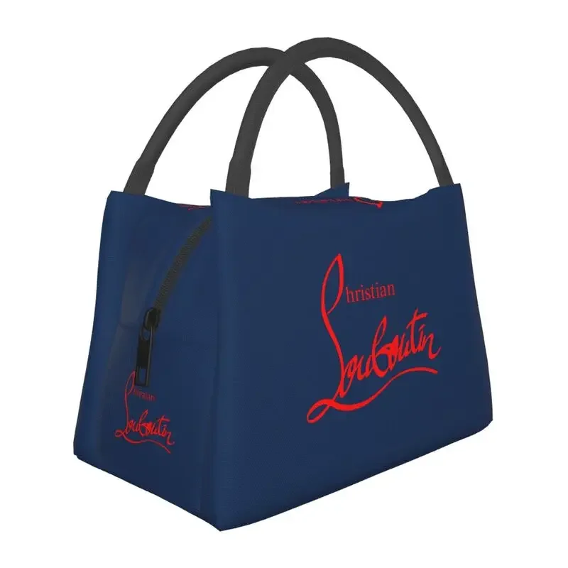 Christians High Heels Insulated Lunch Tote Bag for Women Louboutins Portable Cooler Thermal Bento Box Outdoor Camping Travel