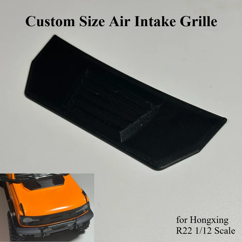 Custom Size Air Intake Grille Exterior Decorative Upgrade Parts for Hongxing R22 1/12 Scale RC Crawler Replacement Accessories