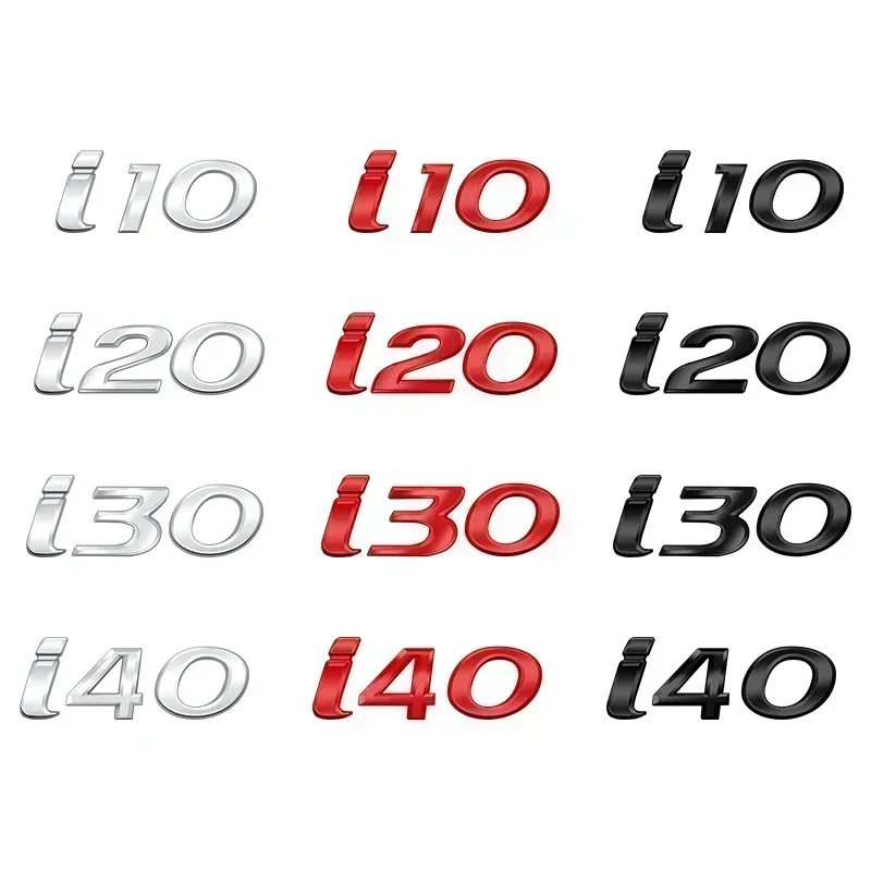 

Car Emblem 3D Metal Logo Body Decals Sticker Rear Tail Trunk Boot Mark Letter Badge I10 I20 I30 I40 Styling auto Accessories