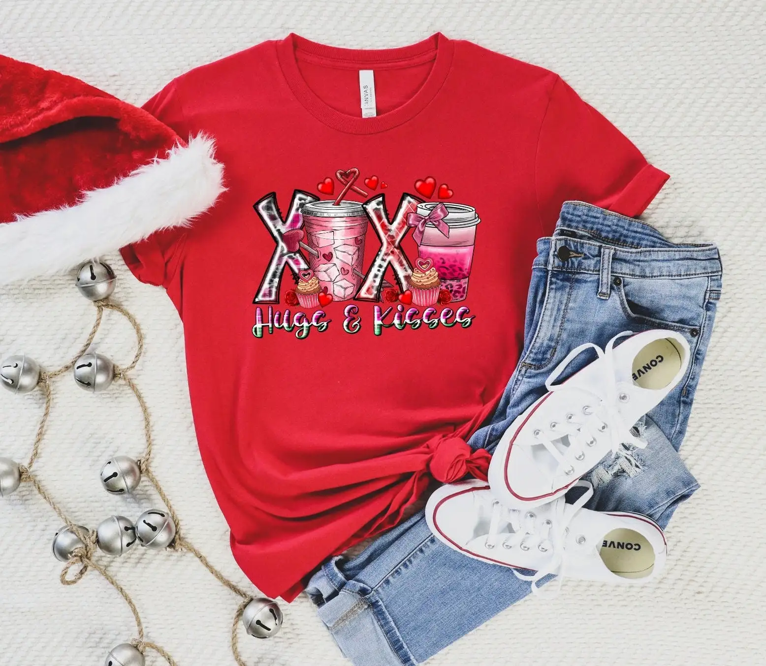 Xoxo Coffee Valentines T Shirt Hugs And Kisses Funny Day Love Kiss