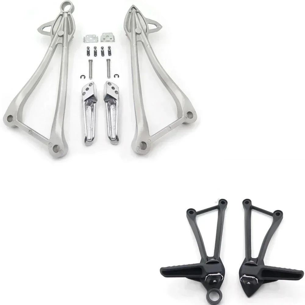 

Motorcycle Rear Passenger Foot Pegs Bracket for Kawasaki ZX10R ZX 10R 2008-2020 Black