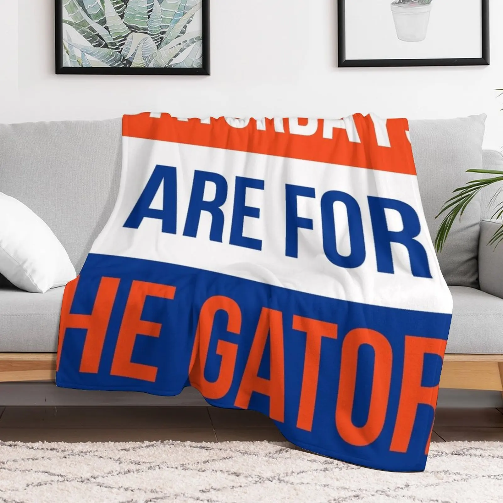 Saturdays are for the Gators Throw Blanket Summer Blankets Sofas Of Decoration Personalized Gift Blankets