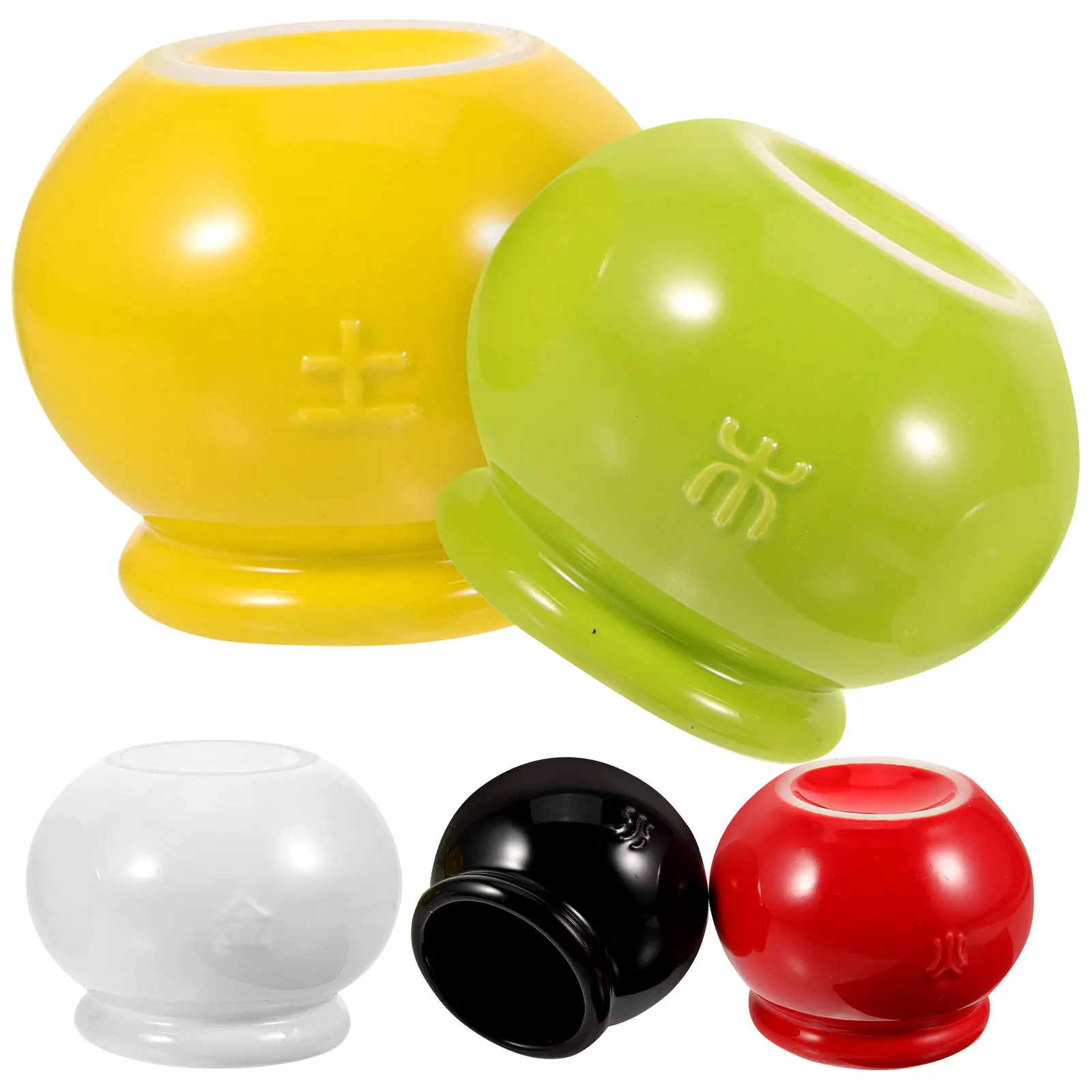 

Набор для китайского массажа и баночного массажа из 5 предметов: керамические банки для домашнего использования, инструменты для снятия давления, глубокой тканевой терапии, вакуумные банки для салонов