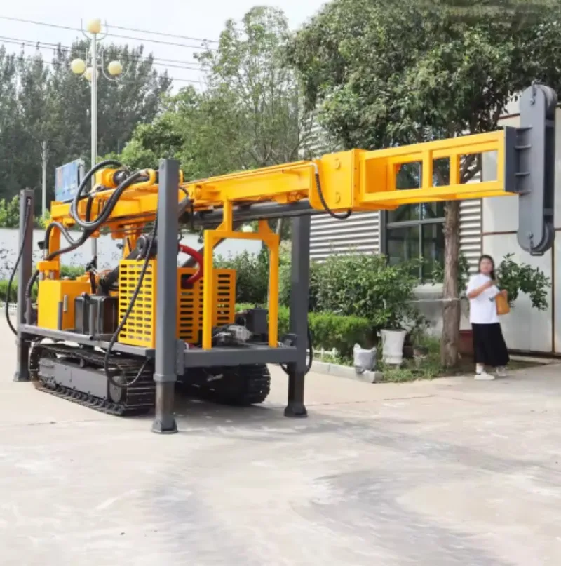Customized 400m Depth Water Well Drill Rig Machine Rotary Borehole Hydraulic Crawler Water Well Drilling Rig