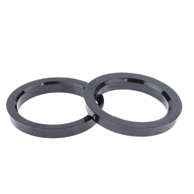 4pcs Black Car Plastic Wheel Hub Centric Rings Center Bore 66.6-57.1 67.1-60.1 67.1-66.1 73.1-56.1 73.1-56.6 73.1-57.1 73.1-60.1