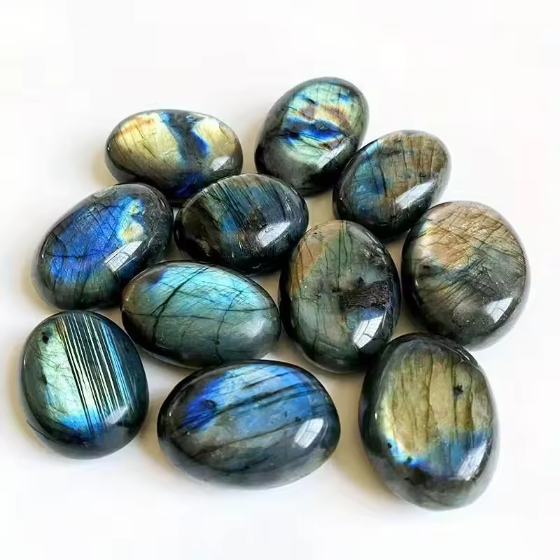 1Pc Colorful Natural Moonlight Stone Crystal Labradorite Nunatak Grey Shining Moonstone Decoration Craft