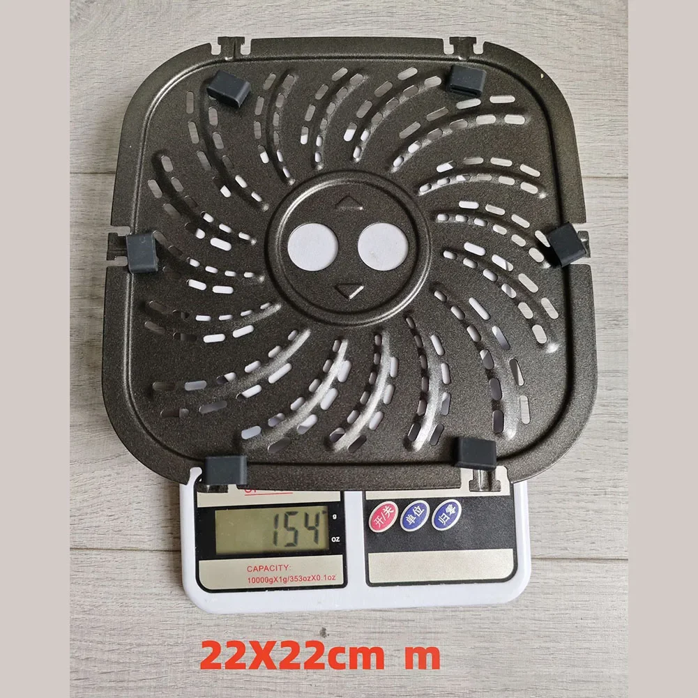 

Гриль-пластина для фритюрницы 8QT для PowerXL для Vortex Pro с 6 резиновыми выступами и долговечным материалом из углеродистой стали