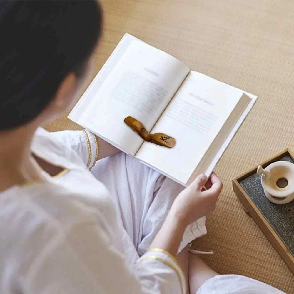 إشارة مرجعية خشبية للإبهام للقراءة ، دعم الكتب ، حامل صفحات الكتب ، العشاق ، أدوات القراءة السريعة ، أدوات يد واحدة