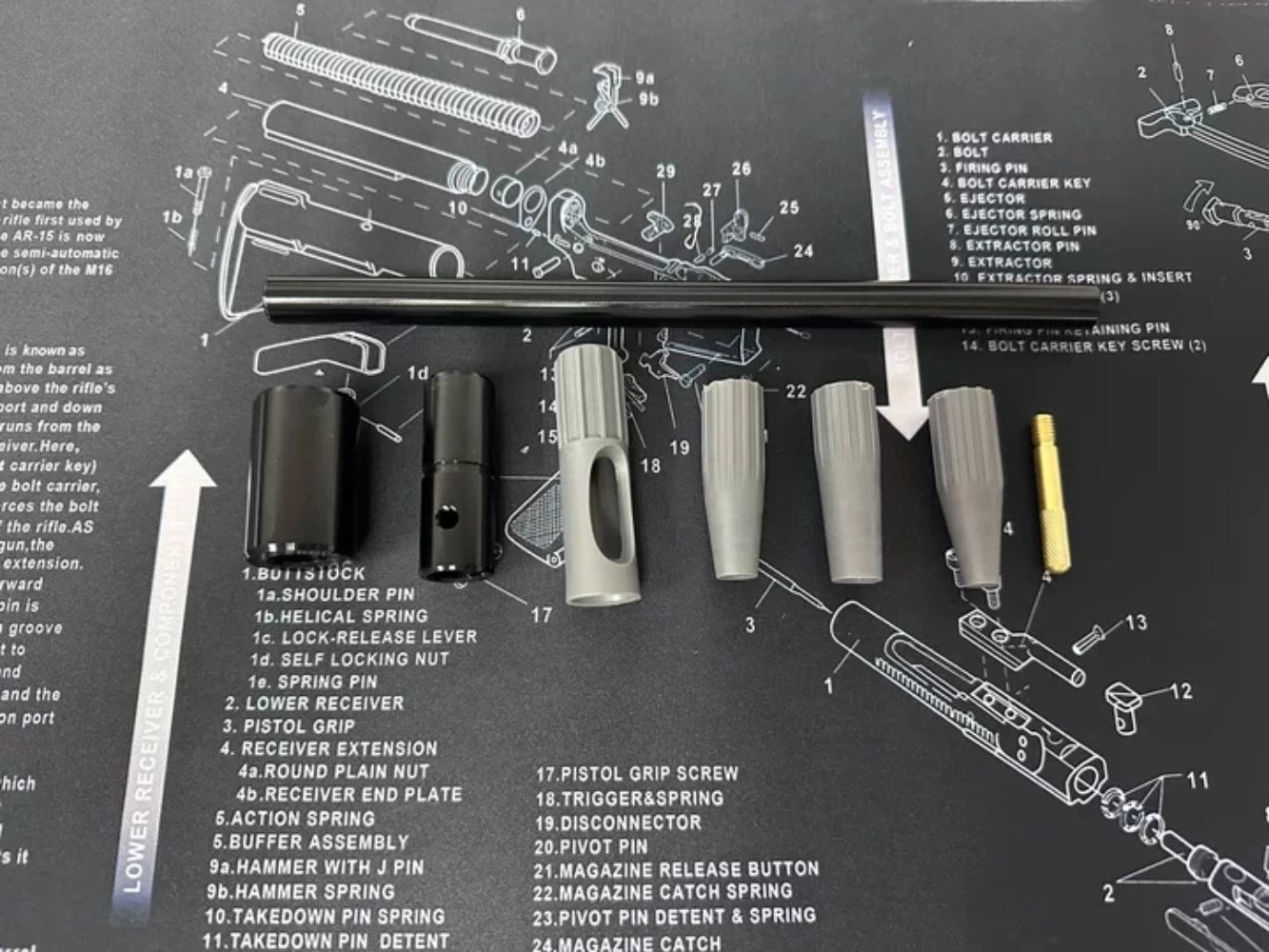 Тактический универсальный 8 шт.17Cal .22Cal .30Cal направляющая для очистки отверстия пистолета, щетка для чистки, комплект для охоты, аксессуары