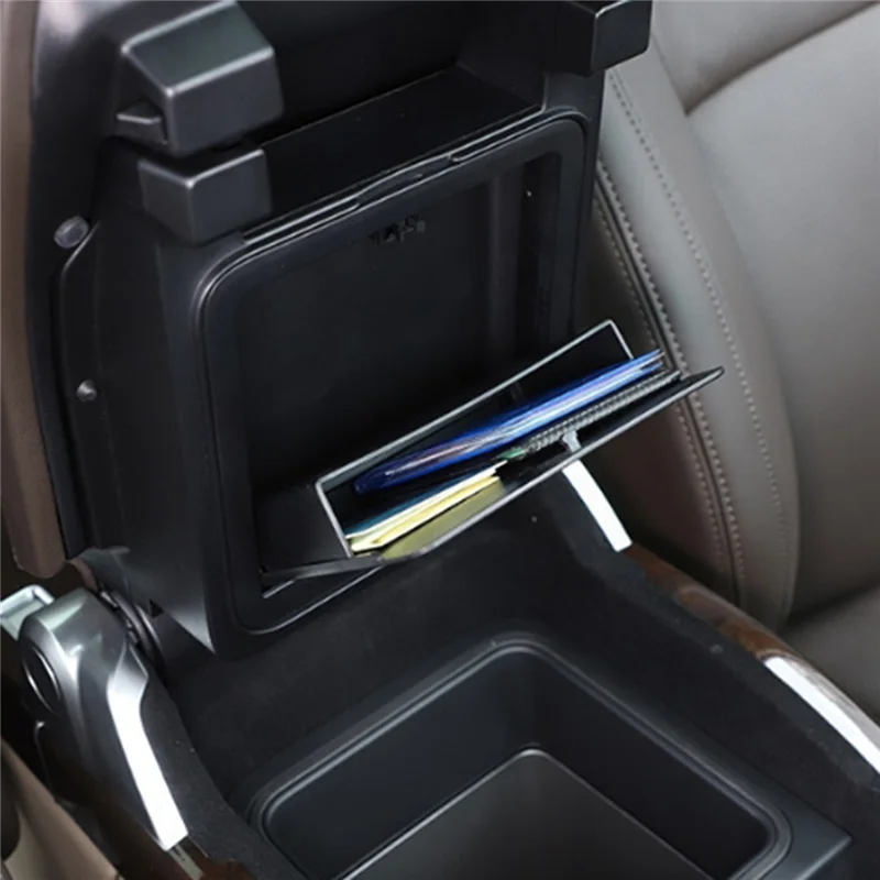 Caja de almacenamiento para reposabrazos Central de coche, accesorios de ABS negro para Land Rover Range Rover Sport /Executiv, alta calidad, 1 unidad