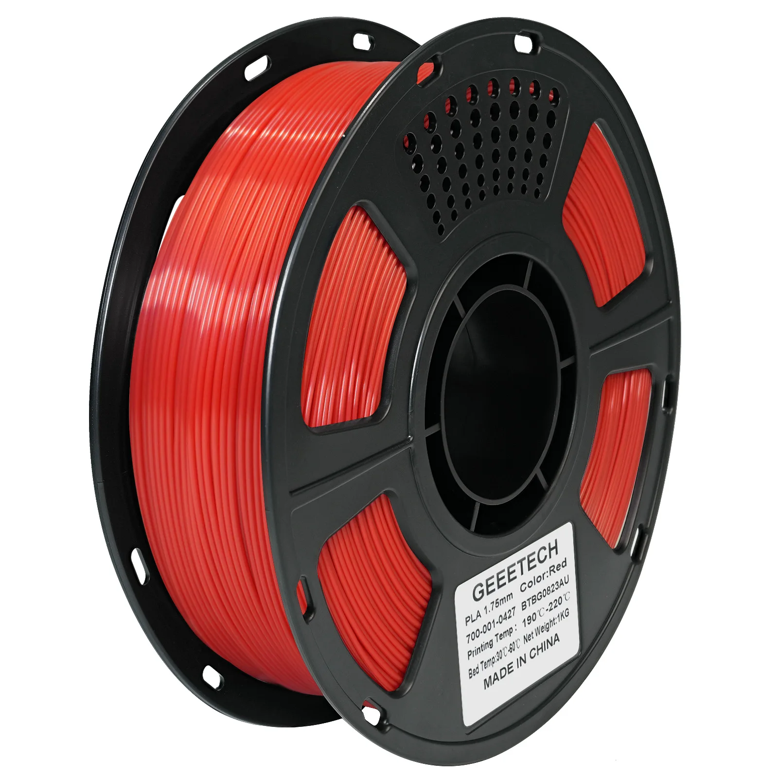 Filamento PLA Puro Geeetech 1.75mm, 1KG (2.2LBS), Filamento per Stampante 3D Anti-Groviglio, Alta Precisione ±0.03mm, Sigillato Sottovuoto, Ecologico