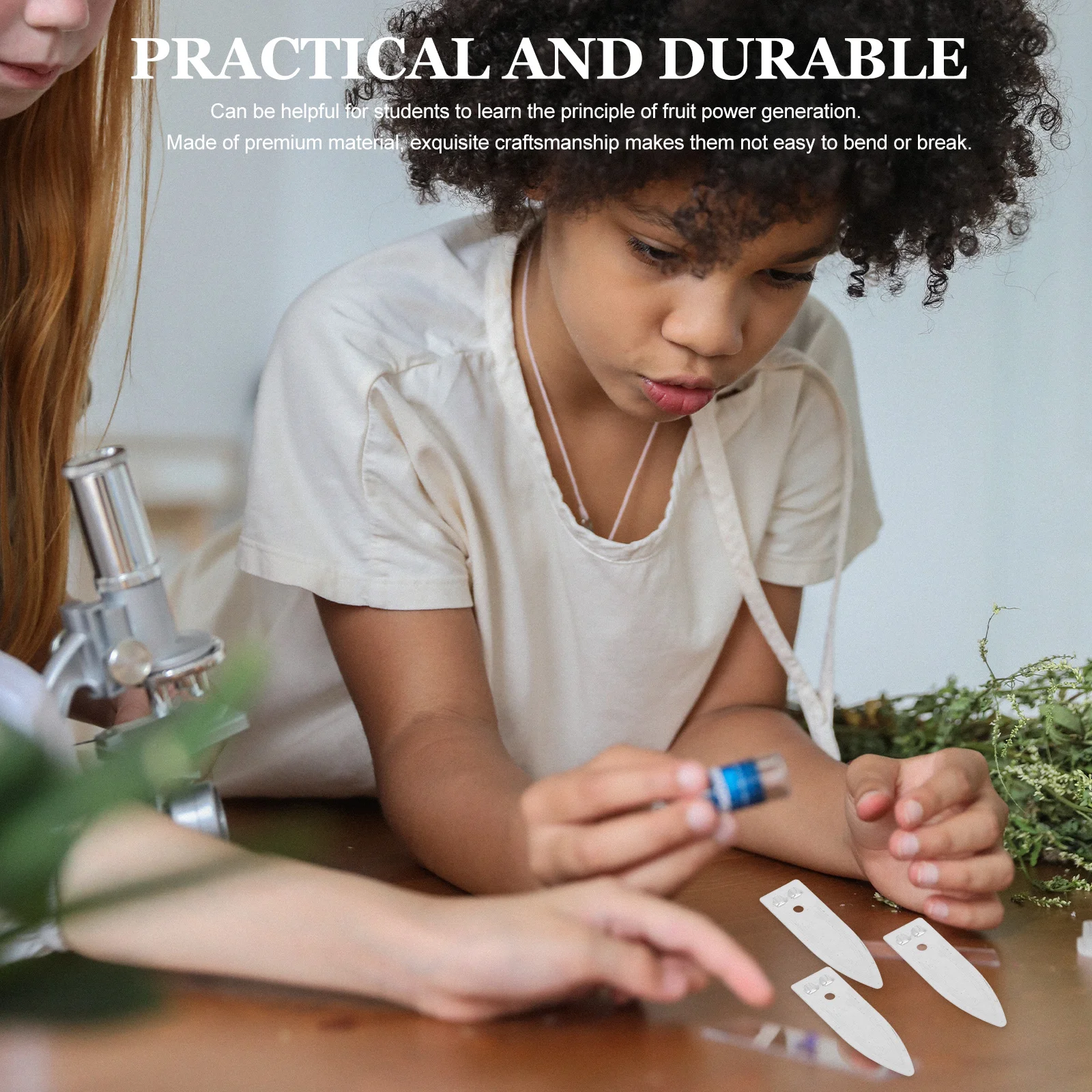 

30Pcs Fruit Experimental Supplies Zinc Sheets DIY Science Kit for Students Generation Cost-Effective