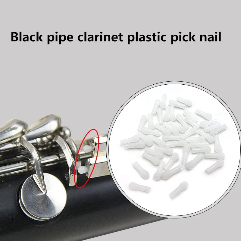 5Pcs Clarinet Plastic Adjustment Rod Pick Screw Connecting Rod For Balck Tube Plastic Keys Rod Pad Musical Instrument Accessory