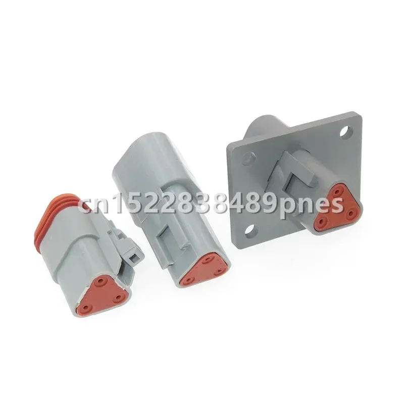 3 Pole DT06-3S DT04-3P DT04-3P DT Automobile Deutsch Wiring Harness Plug Car Socket With Terminals For Excavator Truck Auto