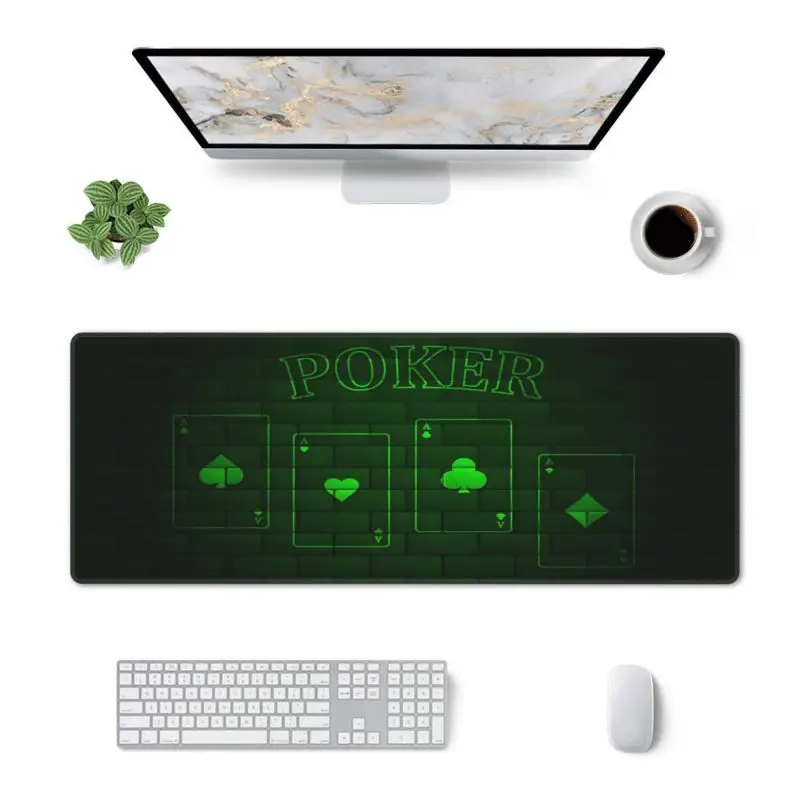 

Fashion Texas Hold'em Poker Mat Large 120x60CM Non-Slip Casino Table Mats Home Entertainment Games Accessories
