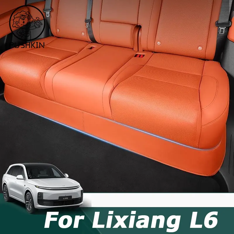 

For LI AUTO LIXIANG L6 2024 2025 Rear Seat Underseat Anti Kick Pad Leather Protective Cover,Interior Decoration Accessories