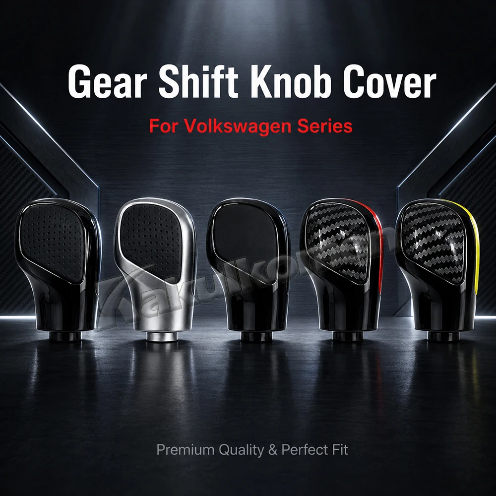For VW Golf 6 7 R Gti Passat B7 B8 Cc R20 Jetta Mk6 Gli Dsg Gear Shift Knob Side Cover Leather Dsg Emblem Gear Knob Trim Strip