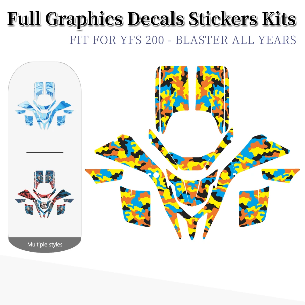 

ATV деко наклейки наклейки фоны графические наборы подходят для Yamaha Blaster 200 YFS200 1988-2006