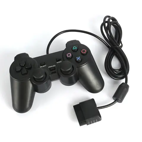 유선 아날로그 컨트롤러 게임패드 조이스틱 조이패드, PS2, PS1, PS One, PSX 콘솔용, 듀얼 쇼크 진동 조이패드, 유선 컨트롤러