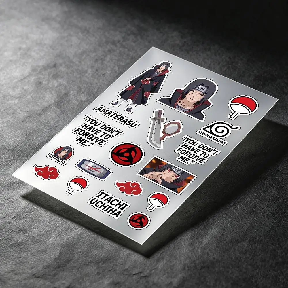 Uchiha Itachi Anime Character Stickers Auto Body Bumper Windows Motorcycle Laptop Walls Vinyl Decal Car Tuning Accessories