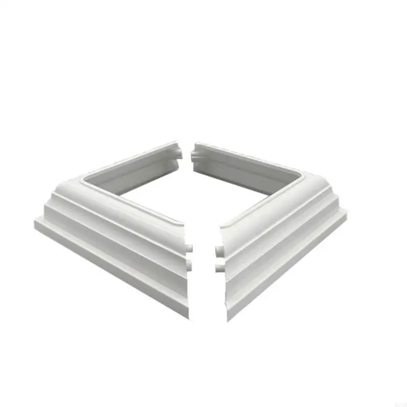 Jupe poteau clôture Type fendu, garde-corps en plastique, Base décorative, poteaux en PVC, enveloppe