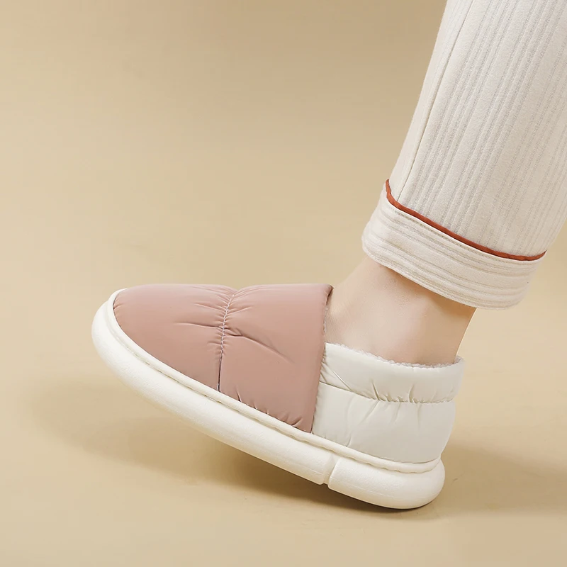 Guys Anti Slip Slip On Winter Snow Footwear Soft Fluff Inner Wear Resistant Outsole City Daily Cold Weather Walking Boots