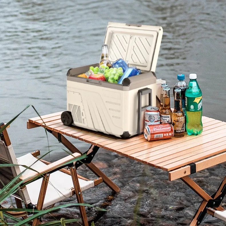 35L portable semi-trailer truck parking refrigerator outdoor camping 12v24v refrigeration mobile car freezer
