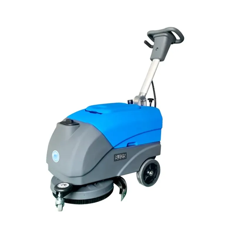 SJ 25  Folding  Handle  Battery Powered  Floor Scrubber Industrial Machine to Clean Floor