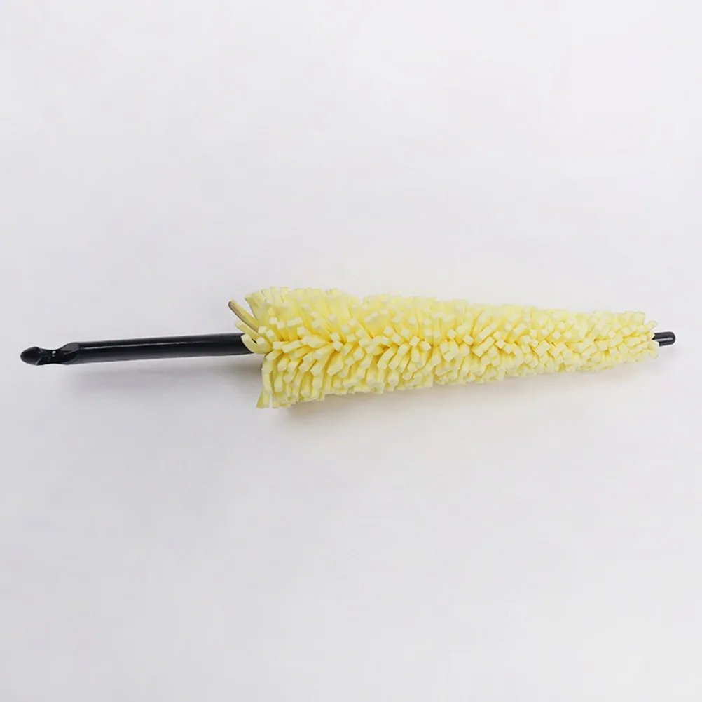 Premium Car Wheel Cleaning Brush for Spoke Rim Tire Surface Heavy-Duty Sponge Auto Wheel Brush Car Tyre Rim Cleaner Tool
